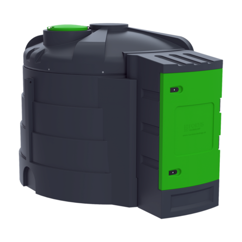 Dieseltank 5000 liter med registreringssystem