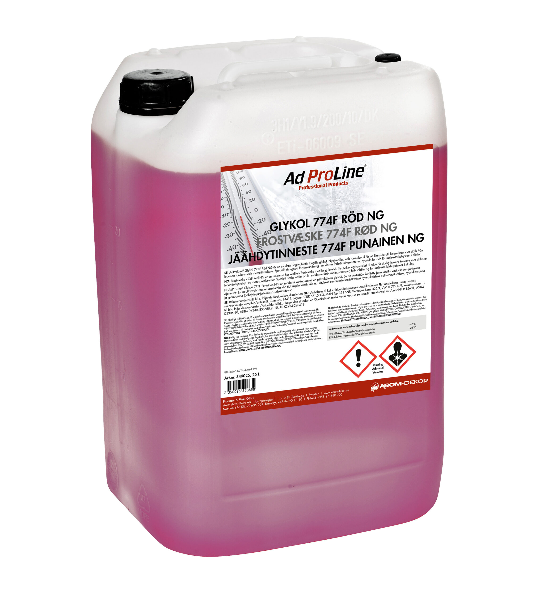 FROSTVÆSKE 774F OEM RØD NG 25L