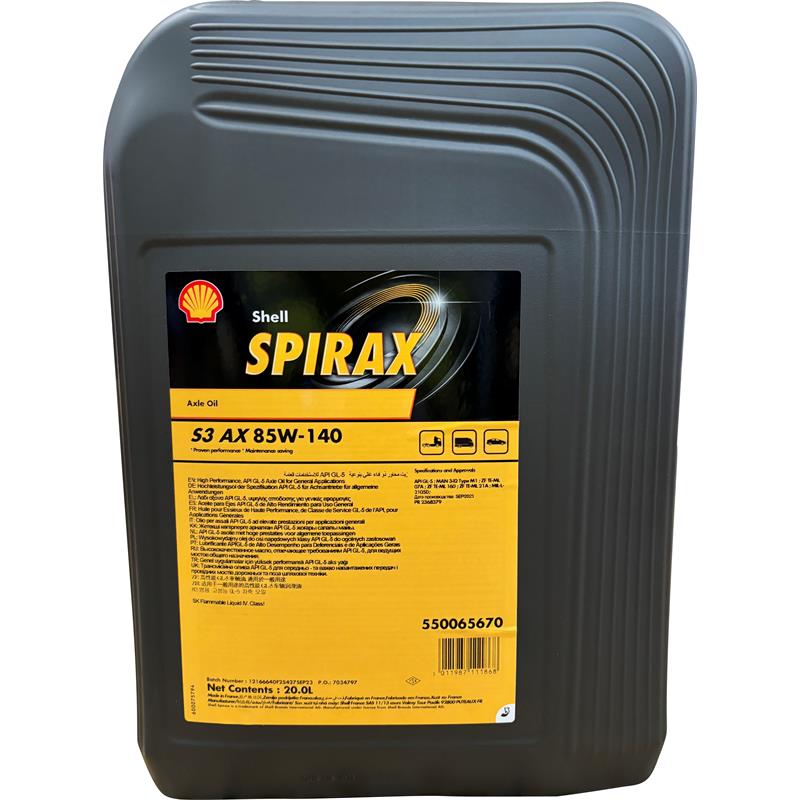 Shell Spirax S3 AX 85W-140 20L