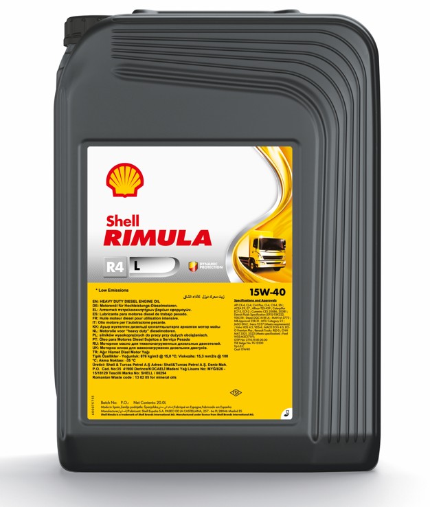 Shell Rimula R4 L 15W-40 (20L)