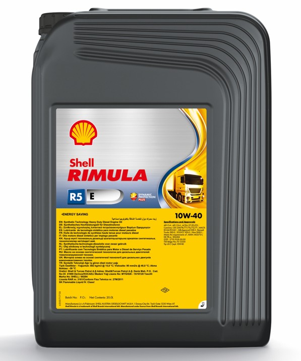 Shell Rimula R5 E 10W-40 20L